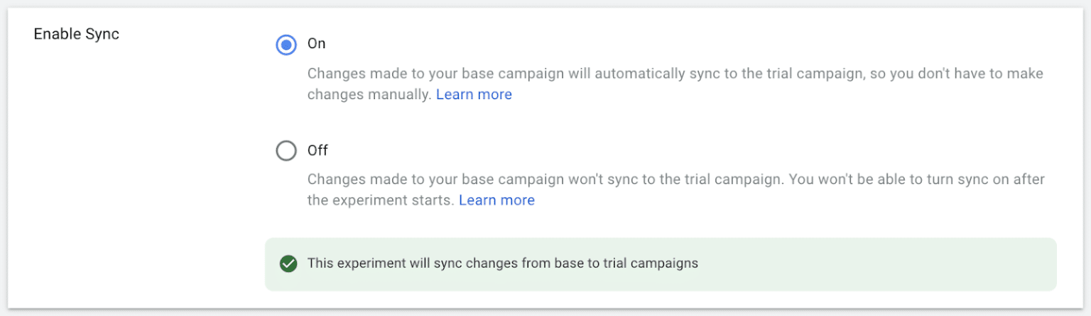 Google Ads’ updated Experiments page sheds campaign drafts and adds experiment sync