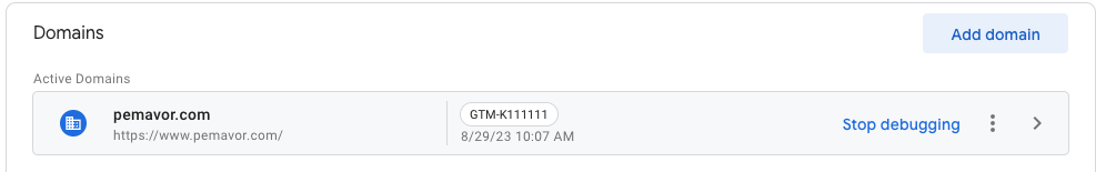 GTM Debug (Google Tag Manager preview mode)