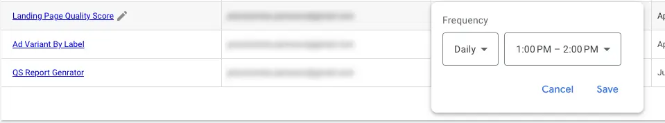 Google Ads Apps Script Scheduling PEMAVOR