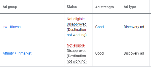 The new Google Ads Destination requirements policy