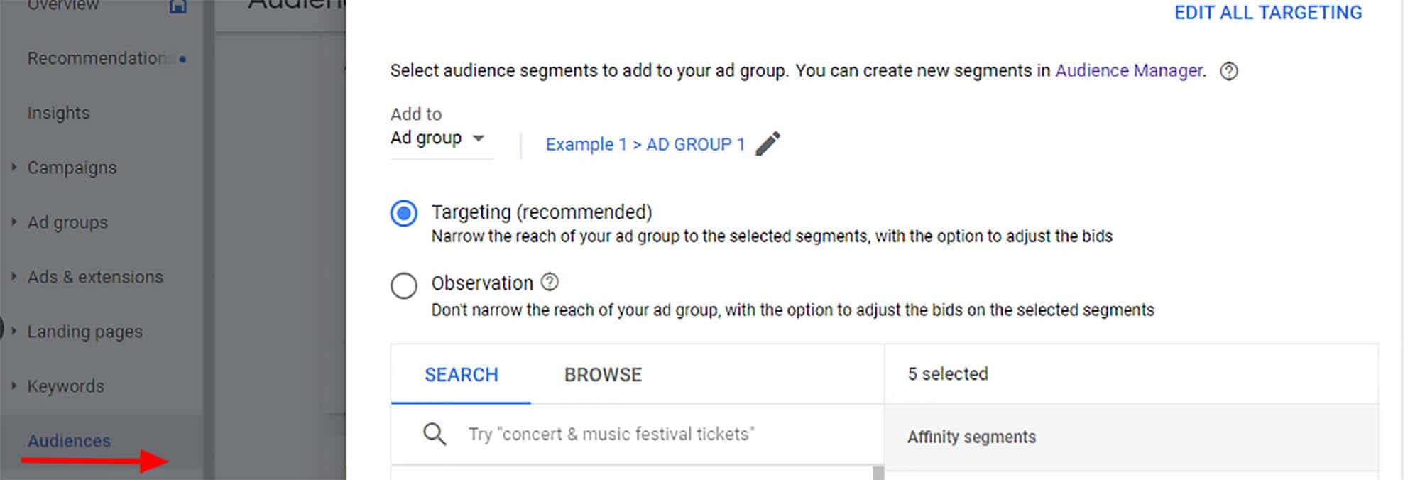 PPC audience strategy: Targeting vs Observation by Search Engine Journal