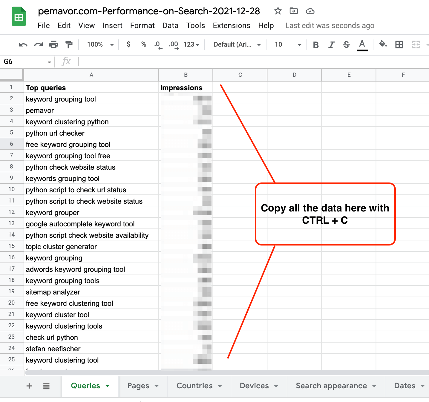 copy data from sheets