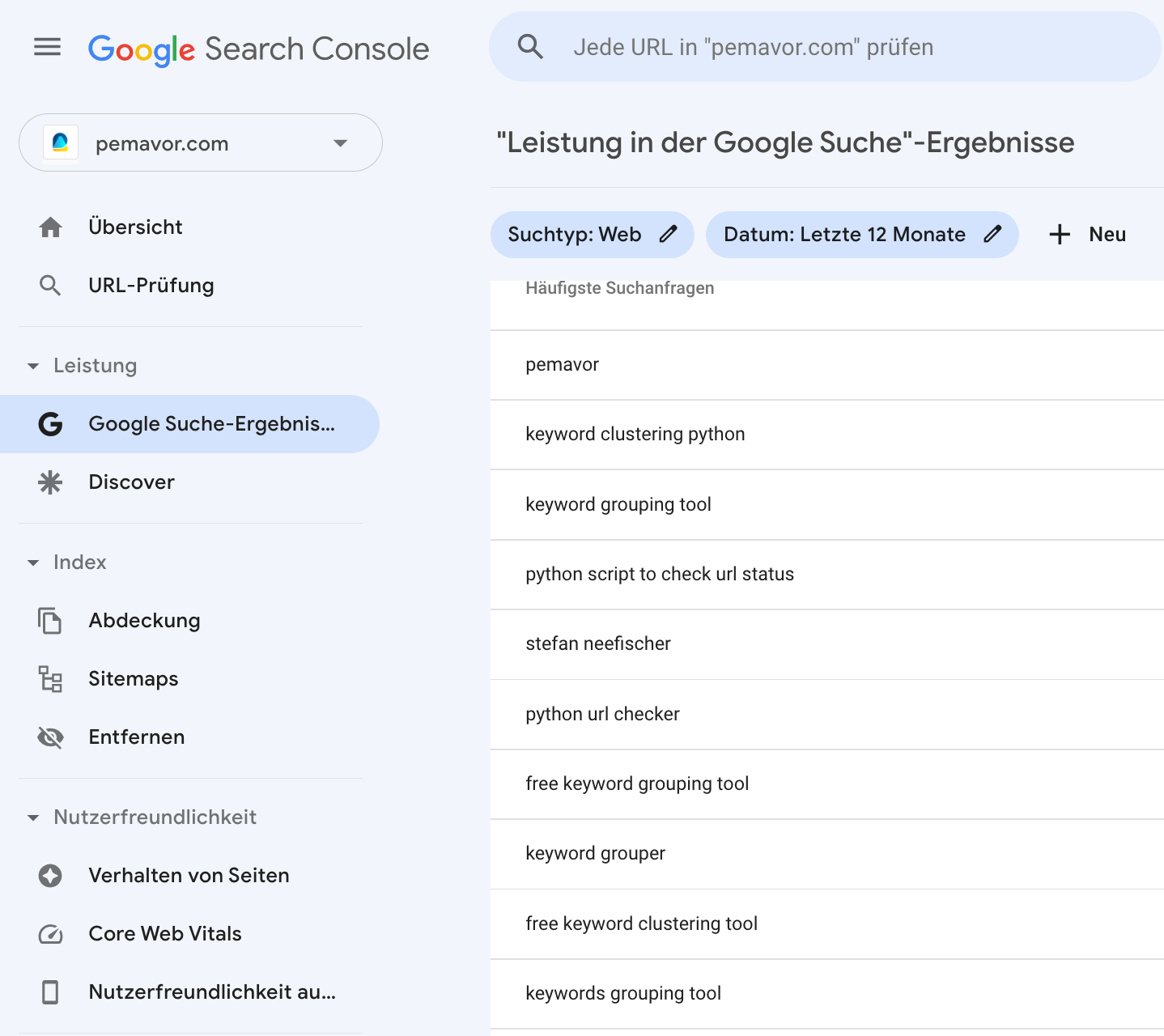 GSC Keyword Grouping