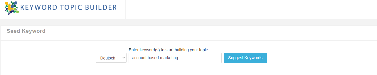 Keyword Topic Builder