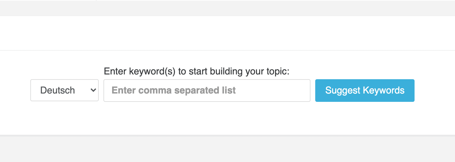 keyword topic builder