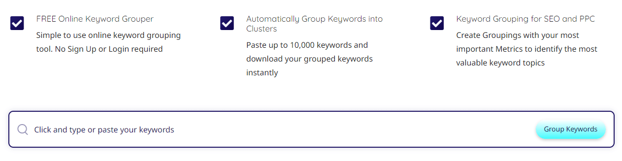 PEMAVOR Free tools: Keyword Grouping Tool